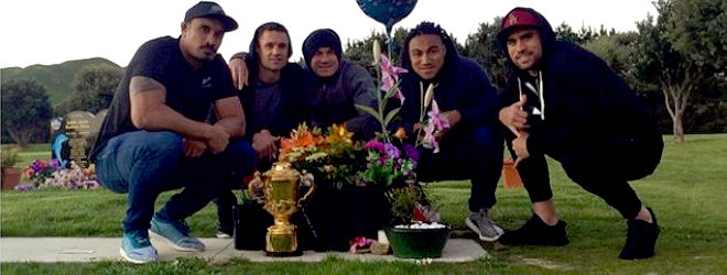 All Blacks take Webb Ellis Cup to Jerry Collinsâ€™ gravesite
