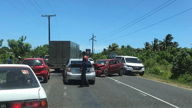 2 adults and a boy taken to hospital after sustaining injuries in accident outside Sigatoka Town 