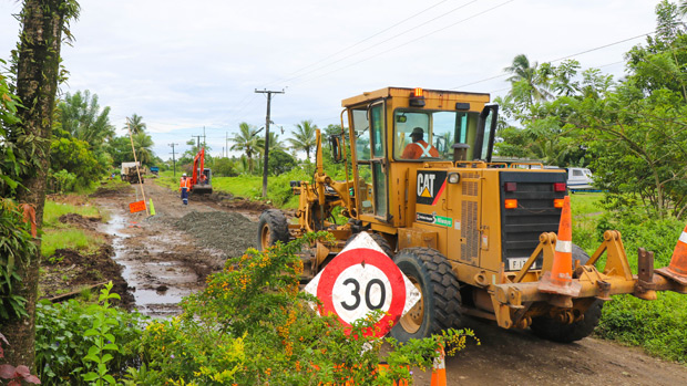 Repairs to Irrigation Back Road in Lakena completed