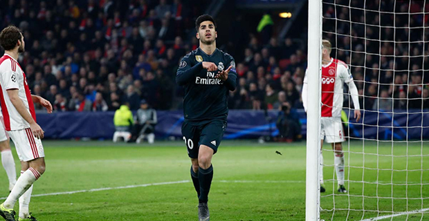 Real Madrid defeats Ajax 2-1 in UEFA Champions League Round 16