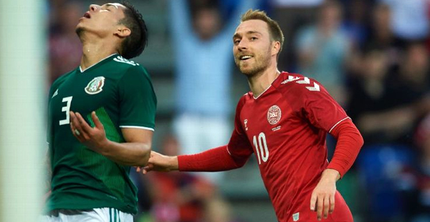Denmark Beat Mexico 2-0 in World Cup Warm-Up Match