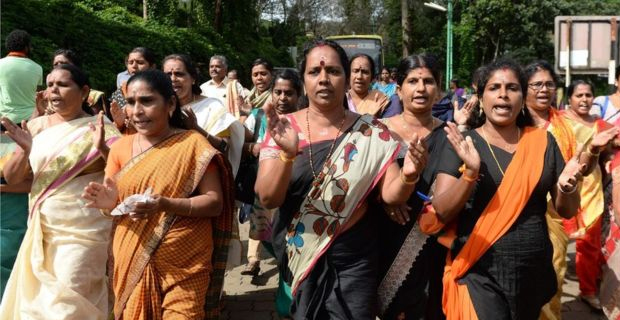 Women stopped from entering holy temples in India