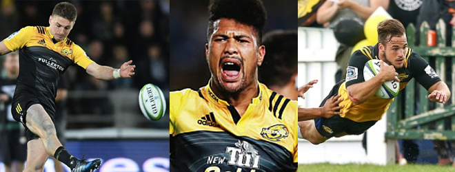 Beauden Barrett, Ardie Savea and Nehe Milner?Skudder back for the Hurricanes