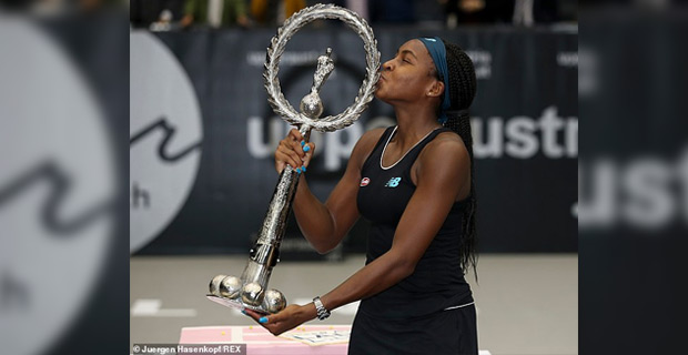 Coco Gauff becomes youngest player to win WTA title