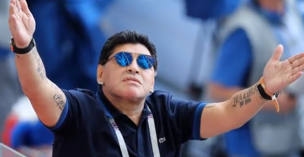 Diego Maradona apologises for saying England committed a monumental robbery