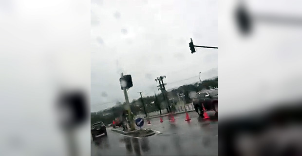 System failure at the Kinoya junction traffic lights