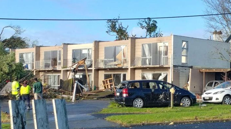Reports tornado hit South Auckland suburb of Papatoetoe