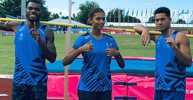  Shawntell Lockington wins gold for Fiji in the Women’s High Jump event at the Pacific Games