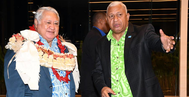 Bainimarama welcomes Samoan PM