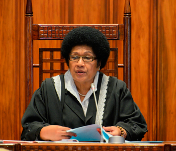 Doctor Jiko Luveni elected unopposed as Speaker of the House of Representatives