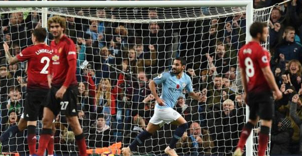 Manchester City beat Manchester United 3-1