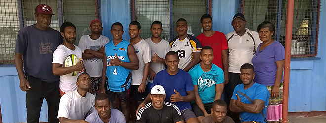 Jerry Tuwai encourages Trinity Newtown 7s team ahead of Marist 7s