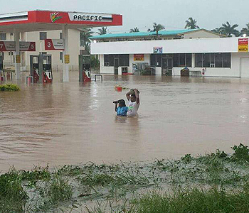 A number of areas in Nadi, Lautoka, Ba and Tavua are flooded 