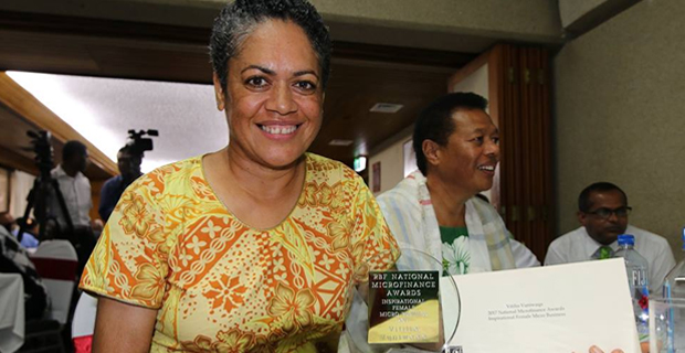Vuniwaqa's 'Never give up' attitude lands her the Inspirational Female Micro Business award