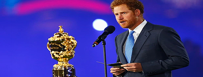 Prince Harry to present Webb Ellis Cup to RWC Winner at Twickenham