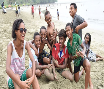 People flock to beaches and parks to celebrate New Year