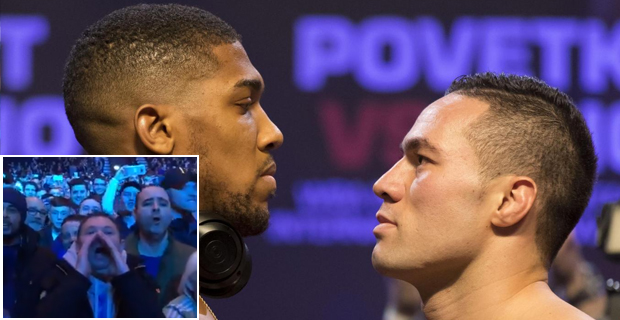 Joshua vs Parker: AJ Fans boo Haka at weigh-in