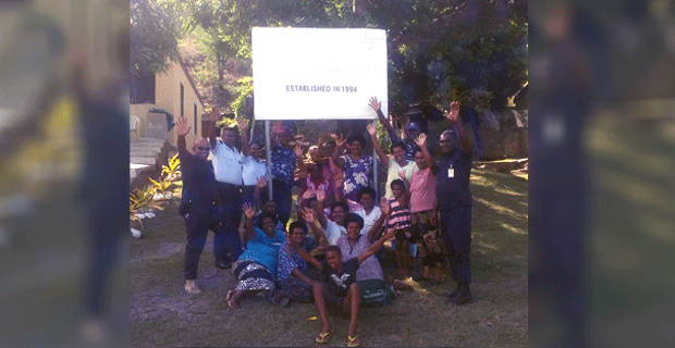 Officers from Rakiraki Police Station host Naqoro Hart Home residents to lunch