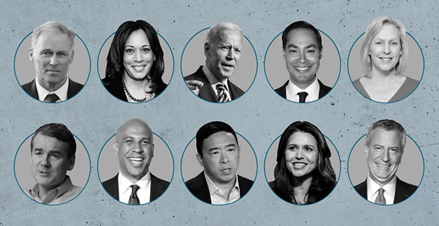  Joe Biden hits back at critics in televised debate