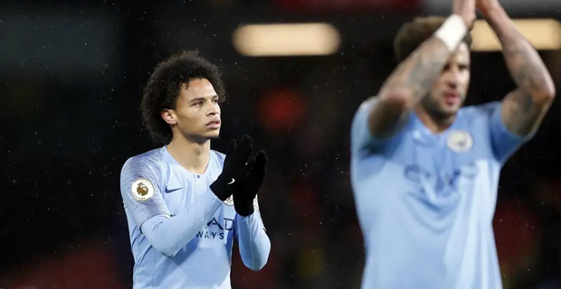 Man City defeats Watford 2-1 in EPL