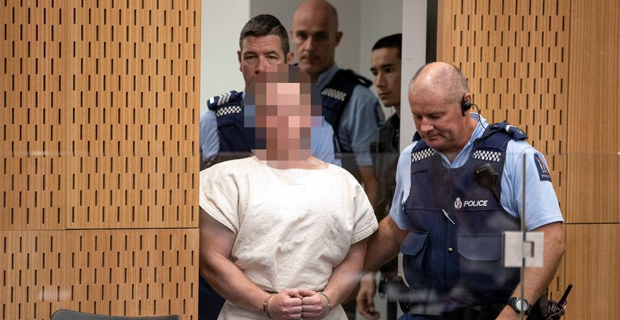 Suspect charged with murder in New Zealand mosque attack appears in court