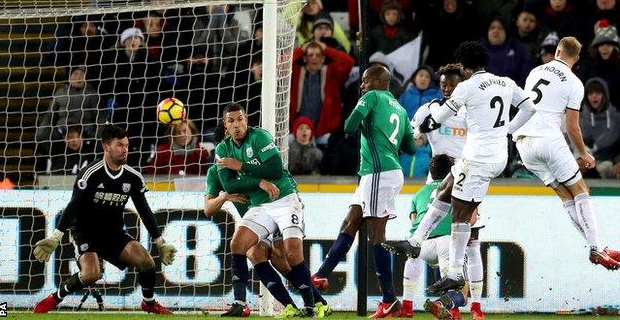 Swansea City defeats West Brom 1-0