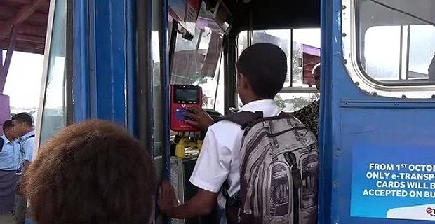 Passengers won't be able to travel on buses if they don't have funds in their e-transport card from today