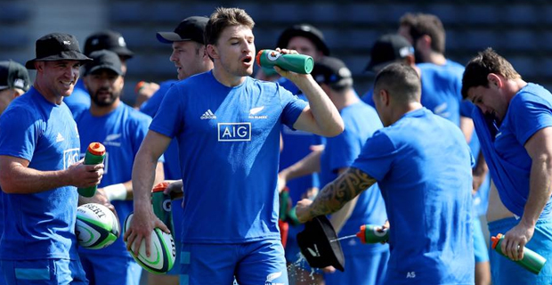 All Blacks have first training session in Japan