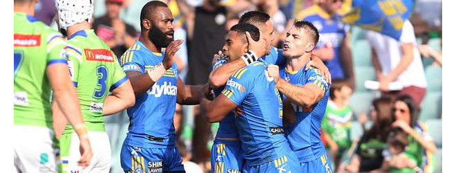Eels thrash Raiders 