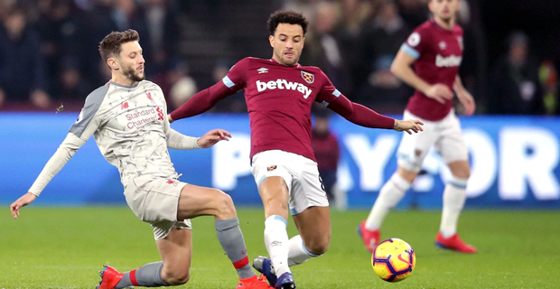 Liverpool and West Ham end game with a 1 all draw