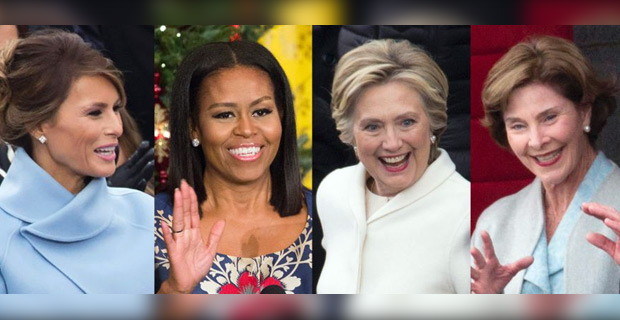 Former first ladies joins Melania Trump in an unusual united political front