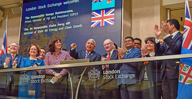 PM launches Fijian Green Bond at London Stock Exchange
