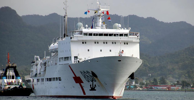 Free medical services available on board Chinese Navy Hospital Ship from tomorrow