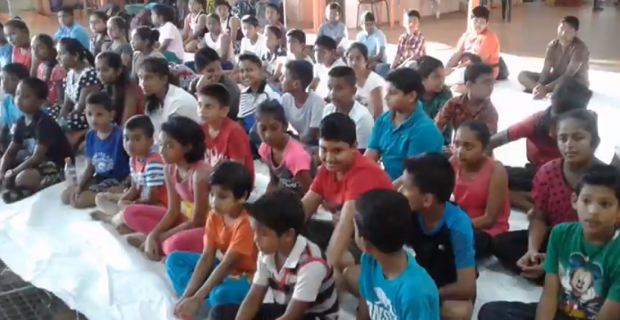 More than 45 students turned up for a week long Camp at the Fiji Sevashram Sangha temple