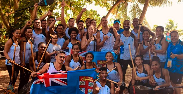 Elenoa Vateitei wins silver in the Women’s Va’a V1 500metres event