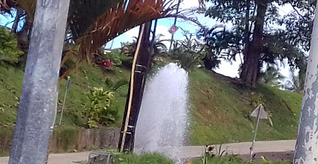 People in Koronivia and around Nausori without water since this morning 