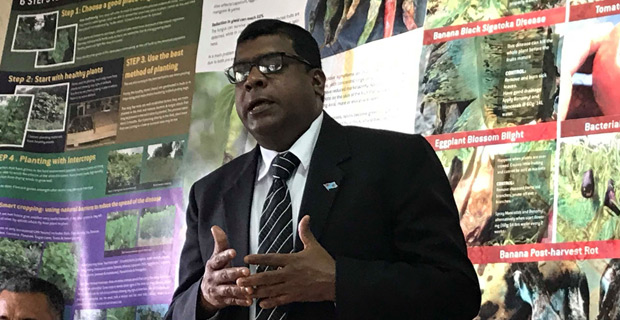 Farmer tells Reddy that he has not seen any Agriculture Officer at Nausori Market to test vegetables