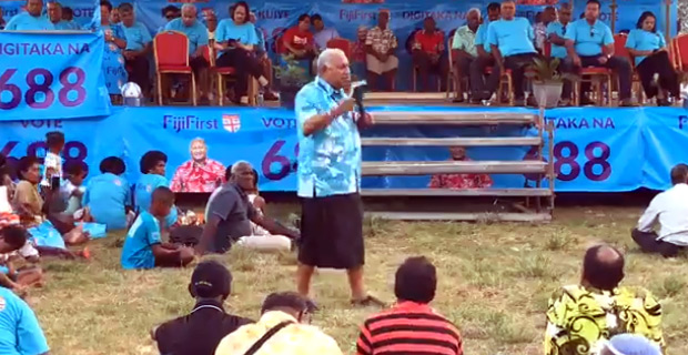 Bainimarama asks NFP and SODELPA supporters to talk to him about why they are voting for those parties