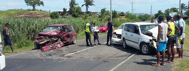 3 vehicles involved in a serious accident in Nadi