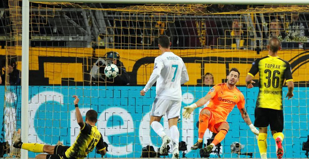 Ronaldo double sinks Borussia Dortmund