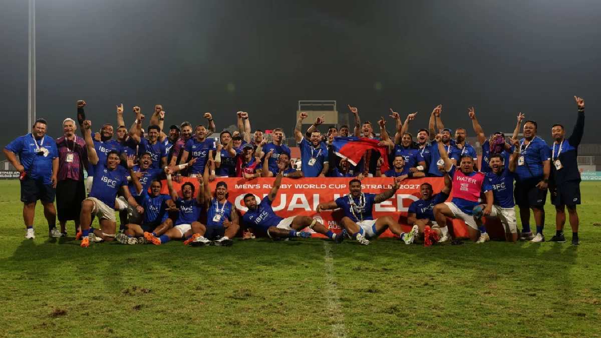 Samoa have qualified for the Men’s Rugby World Cup 2027