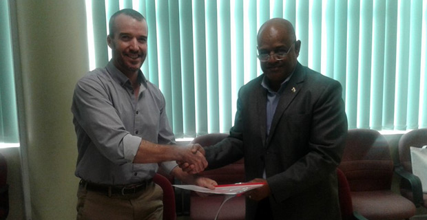  Ministry of Lands and Mineral Resources signs MOU with SPC to build Operating Reference Station