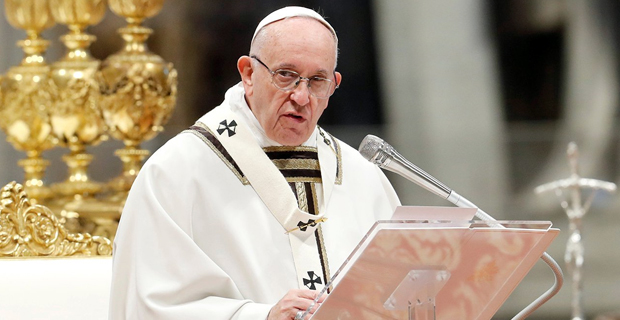 Pope Francis condemns the world of materialism and poverty