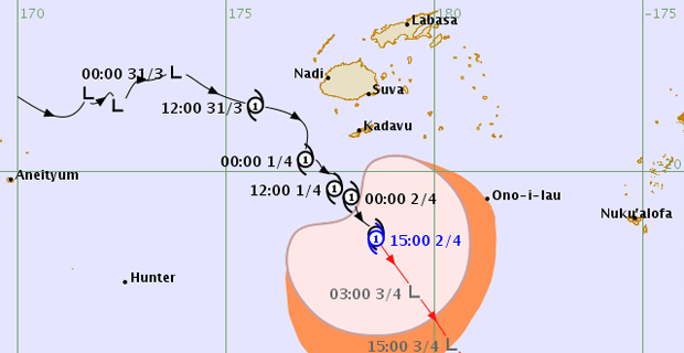 TC Josie moves away from the Fiji group, heavy rain alert remains in force for Fiji
