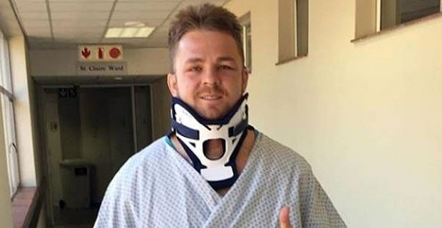 Cane grateful for progress after breaking neck, targeting May return