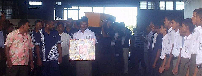 Over 100 people were present at Nadi Airport to receive body of Fiji U17 soccer player