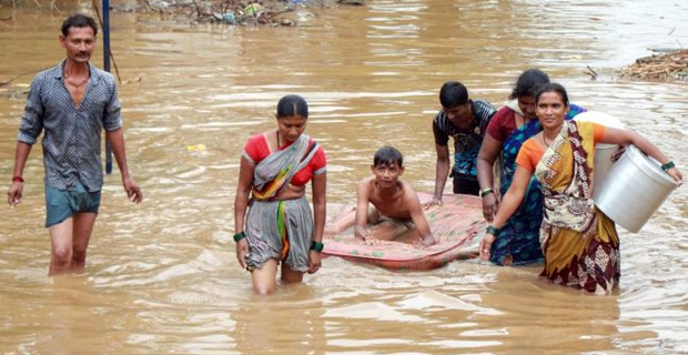 At least 95 killed by monsoon flooding in India