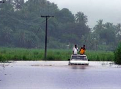 Some parts of western division experience heavy rain