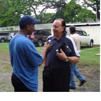 National soccer coach running against time