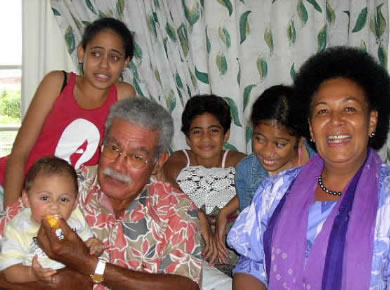 Qarase Reunited With Grandchildren